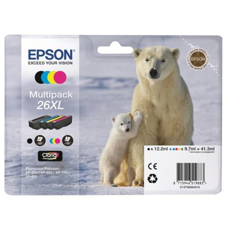 EPSON Cartuccia originale Epson T2636 XL orso polare multipack